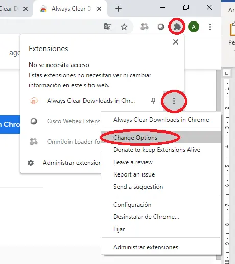 Cómo eliminar barra de descargas