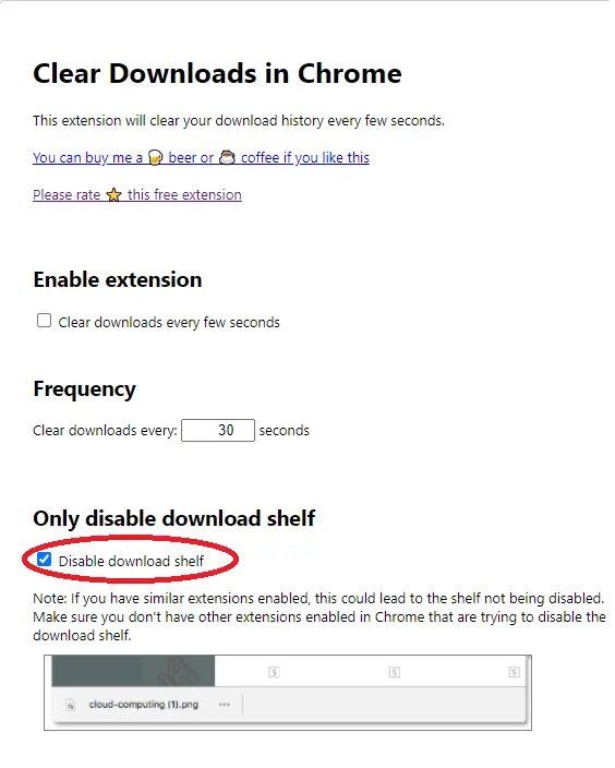 Cómo eliminar barra de descargas