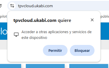 Otorgar permisos TPV Cloud